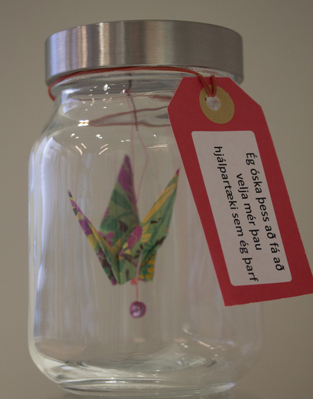 origamifugl  krukku